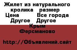 Жилет из натурального кролика,44размер › Цена ­ 500 - Все города Другое » Другое   . Крым,Ферсманово